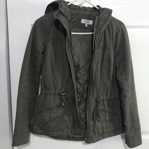 Charlotte Russe olive green winter coat!
